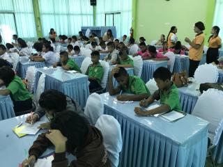 14. กิจกรรมค่ายภาษาไทย ระดับประถมศึกษาปีที่ 6 โครงการพัฒนาศักยภาพผู้เรียนในระดับการศึกษาขั้นพื้นฐาน ระยะที่ 2 เขต2