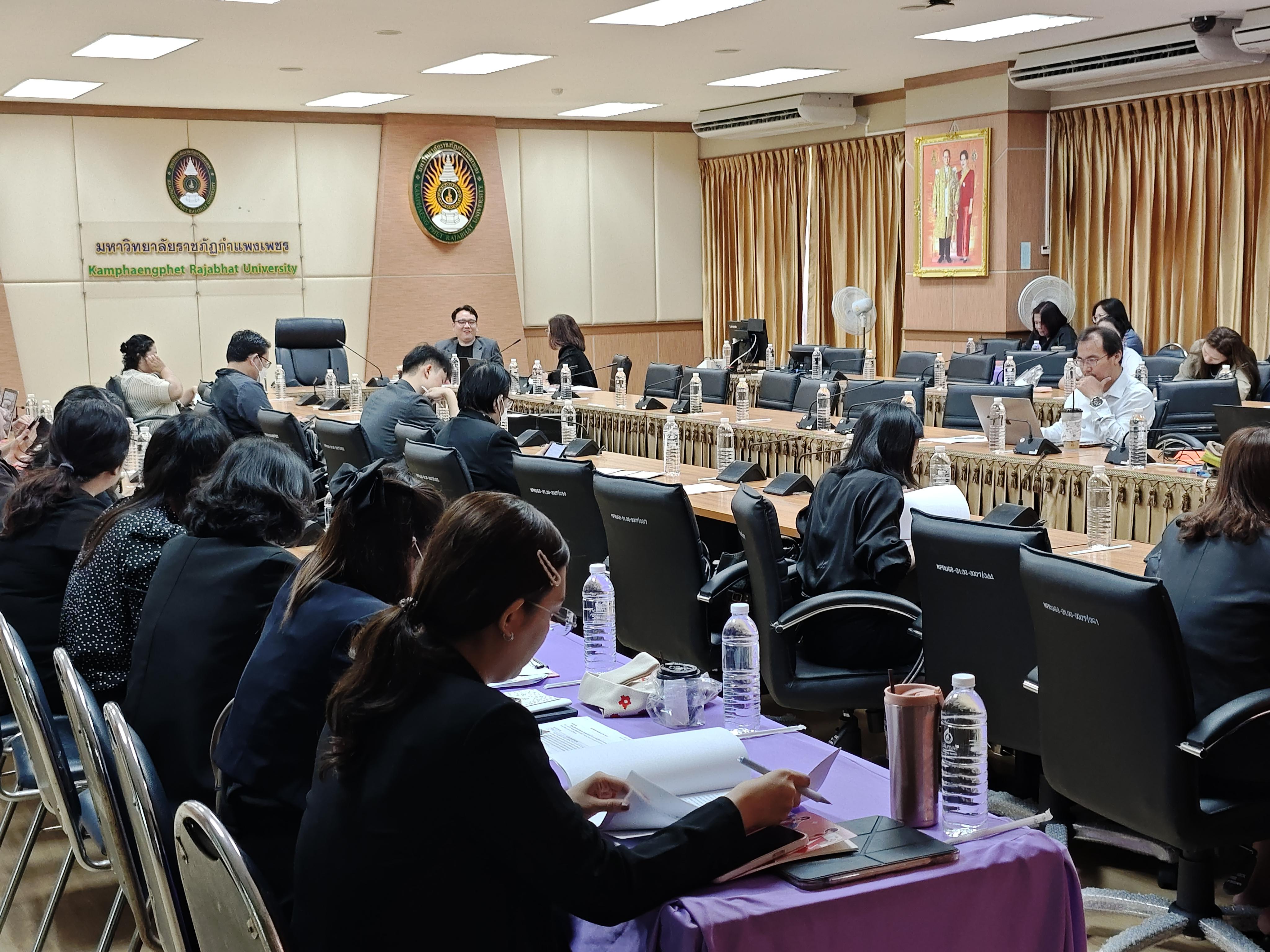 15. กองนโยบายและแผน มรภ.กำแพงเพชร จัดอบรมเชิงปฏิบัติการ EdPEx เจาะลึกหมวด 3, 4, 6 และ 7 มุ่งยกระดับคุณภาพการศึกษาสู่มาตรฐานสากล